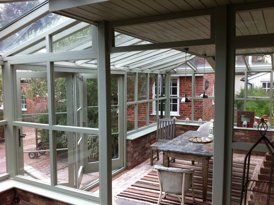 Solid windows bi-fold doors orangery roof Grey