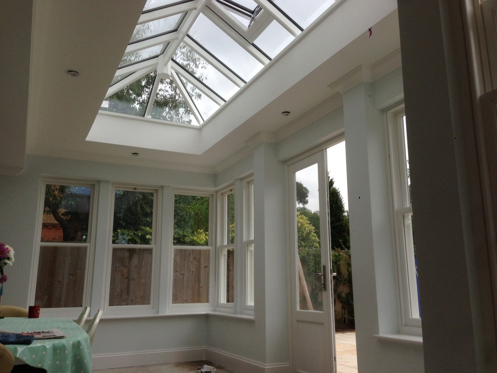Timber Roof Lantern accoya windows oak