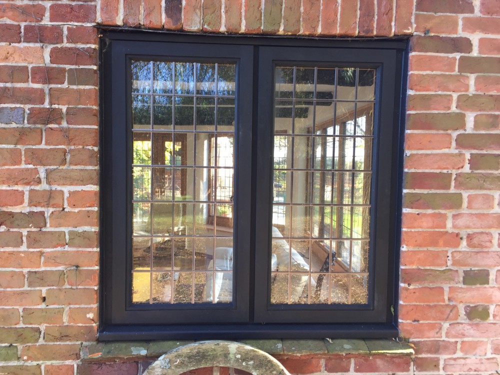 Oak Windows And Doors With Leaded Glass Medina Joinery Bespoke Stained Oak Casement Window Leaded Glass