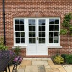 Accoya French doors Sash window sidelights patio