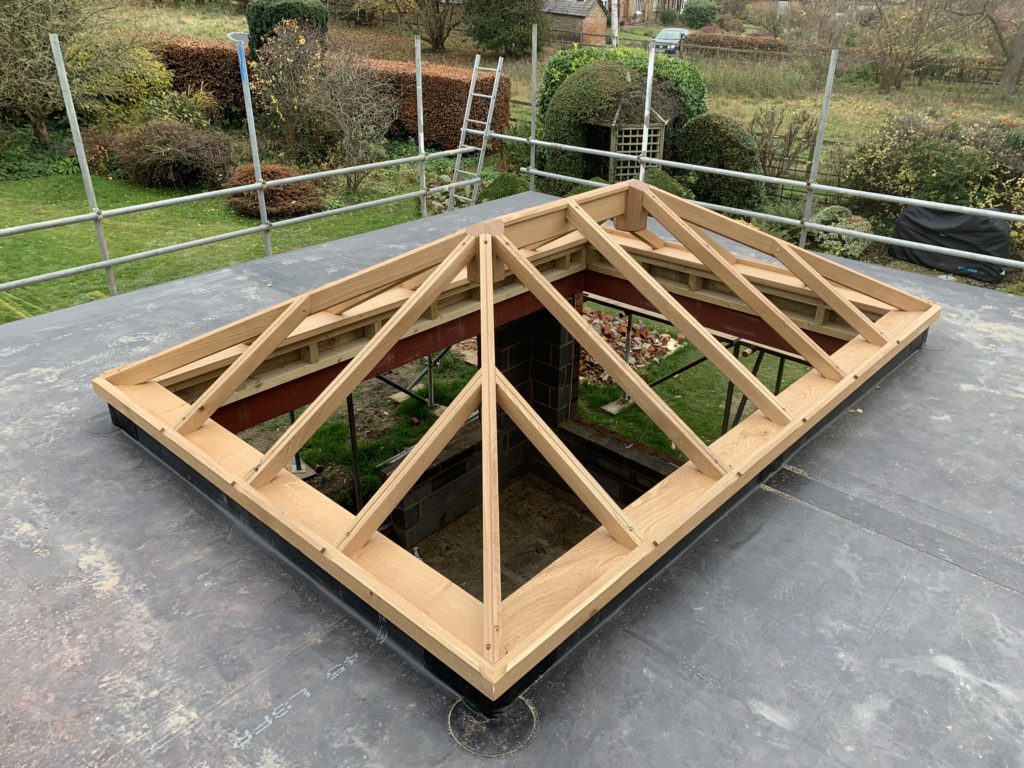 Oak framed roof Lantern Timber framed skylights