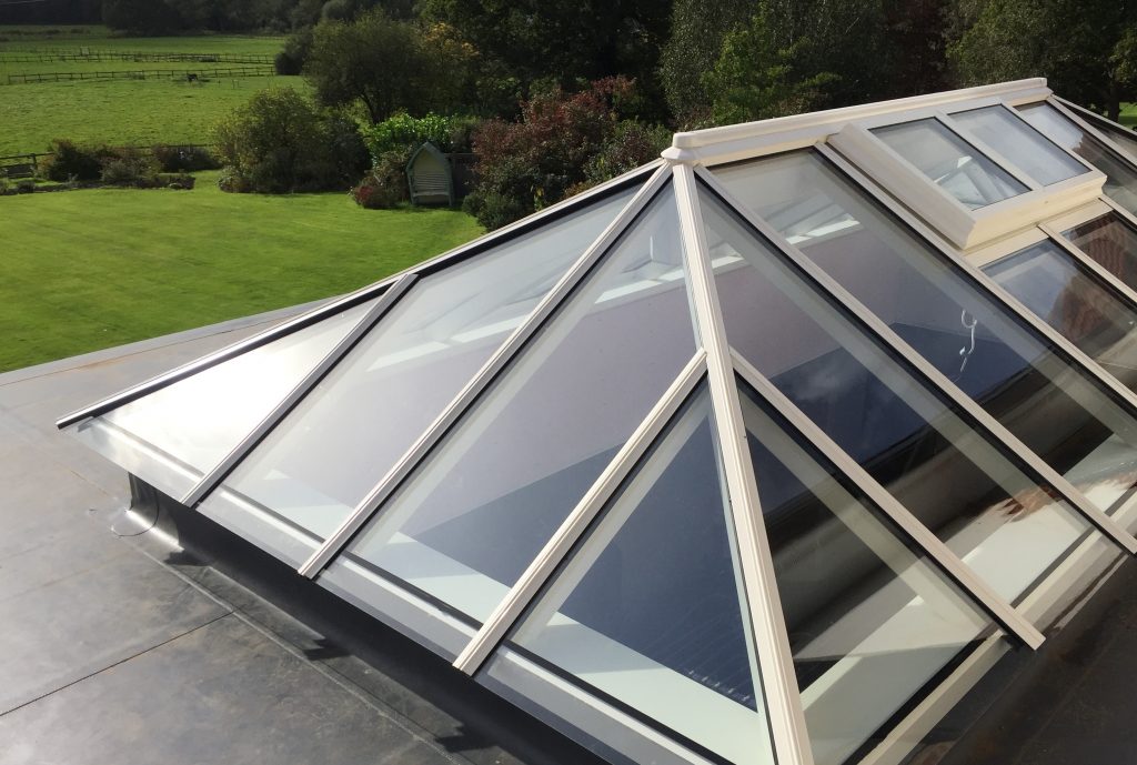 Timber Roof Lantern Flat roofs Lights