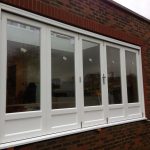 Wooden Timber bifold folding patio concertina doors