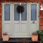 Christmas timber Front door