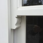 Timber sash window horn